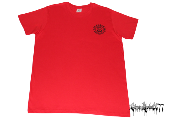 Street-Line T-Shirt "Ehrenkodex77", rot-schwarz, hochwertiger Siebdruck Pitbull